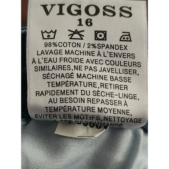 Vigoss Swagger Bootcut Jeans Women's Sz 16 35"x26" *Short Inseam* Dark wash - Picture 7 of 7